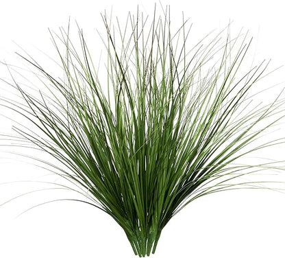 8PCS 17.3" Fake Plants Artificial Wheat Grass Greenery Plastic Plants Fake Grass Artificial Plants for Outdoor Decor Artificial Flower with Greenery Stems for Indoor Home Decoration