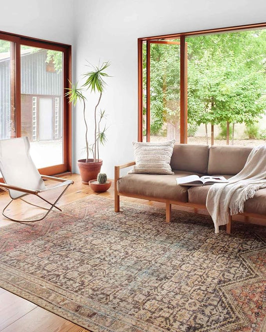 Loloi Loren Collection LQ-17 Charcoal/Multi 5'-0" x 7'-6" Area Rug