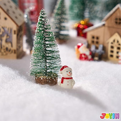 JOYIN Christmas Snow Blanket Roll (3x8 Ft,1 Pcs) for Christmas Decoration,Thick White Soft and Artificial Snow Blankets for Under The Xmas Tree Xmas Decor, Holiday and Winter Village Displays