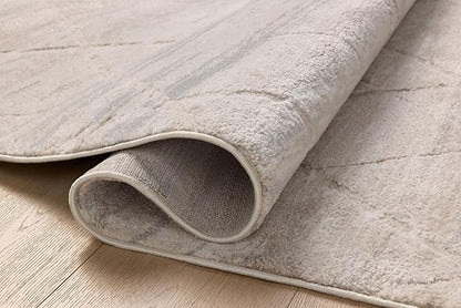 Loloi Amber Lewis Monty Collection MOT-02 Ivory/Natural 2'-7" x 4', .50" Pile Height, Area Rug