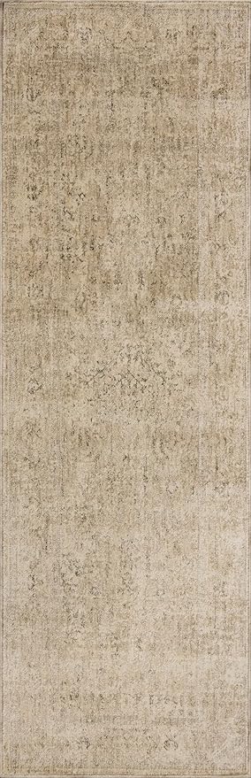 Loloi Magnolia Home by Joanna Gaines Junie Collection JUE-02 Oatmeal/Smoke 5'-3" x 7'-6", .38" Pile Height, Area Rug