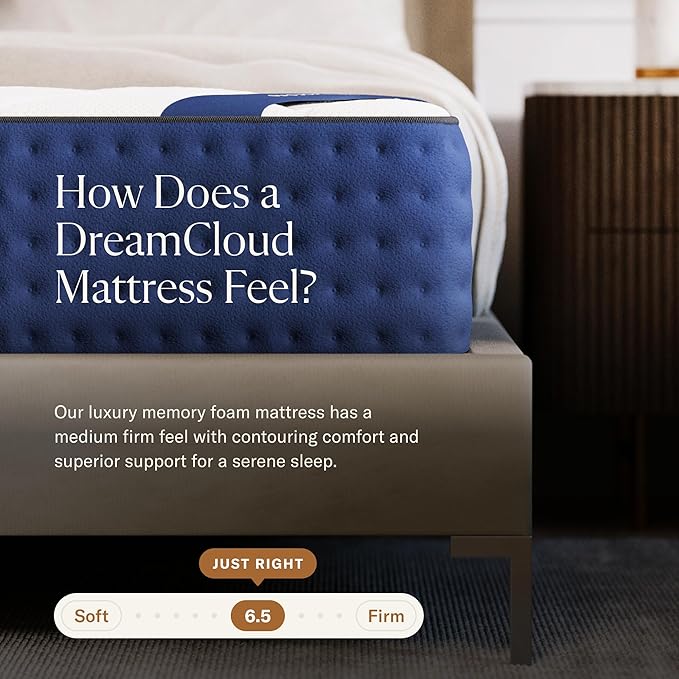 DreamCloud 12" Twin XL Mattress - Luxury Gel Memory Foam - 365 Night Trial - Premium Pressure-Relieving Layers - Forever Warranty - CertiPUR-US® Certified