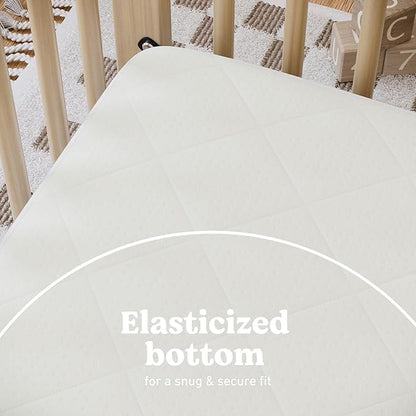 Graco Premium Crib Mattress & Protector Value Bundle (2-Pack) – Includes GREENGUARD Gold Certified Crib & Toddler Mattress, GREENGUARD Gold Certified Waterproof Protector