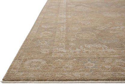 Loloi Chris Loves Julia Louisa Collection LOI-04 Taupe/Gold 2'-3" x 3'-10", .38" Pile Height, Accent Rug