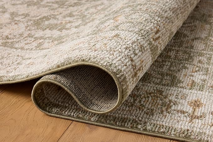 Loloi Magnolia Home by Joanna Gaines Pace Collection PAC-06 Forrest/Natural 9'-6" x 9'-6" Round Area Rug