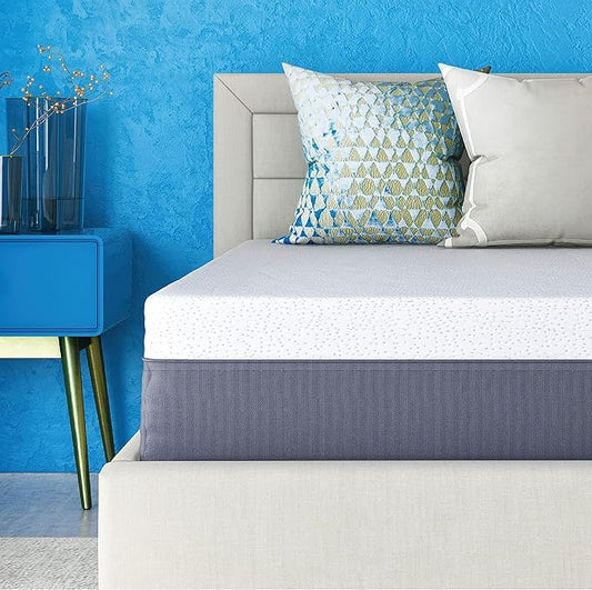 Cool Gel 12 Inch Twin Size Mattresses Memory Foam Medium Firm, Twin Memory Foam Mattress Cooling, Made in the USA, 12" Depth with Pressure Relief, CertiPUR-US Certified No Fiberglass, CoolGel Bed