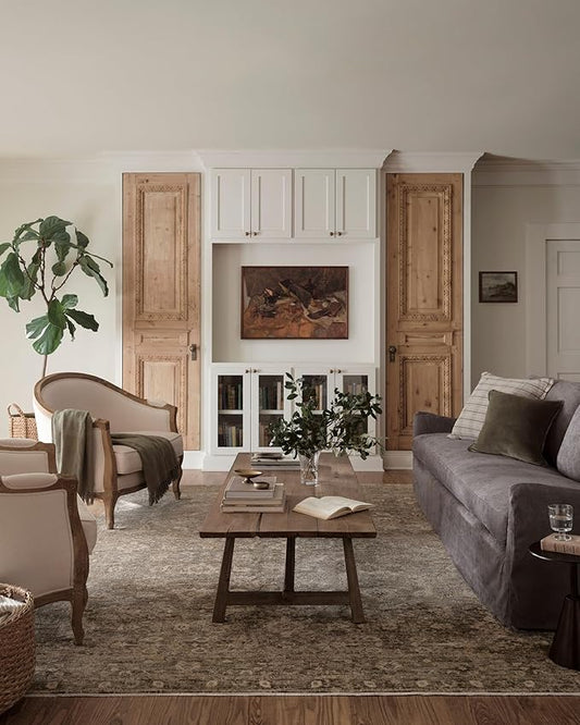 Loloi Magnolia Home by Joanna Gaines Junie Collection JUE-06 Lagoon/Natural 2'-7" x 8'-0", .38 Pile Height, Runner Rug