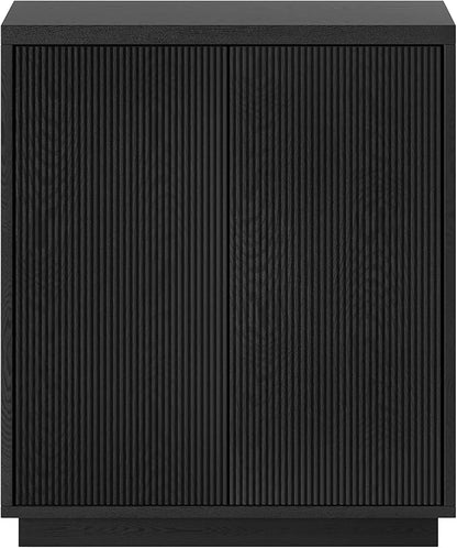 Henn&Hart Alston Accent Cabinet, 28" Wide, Black Grain
