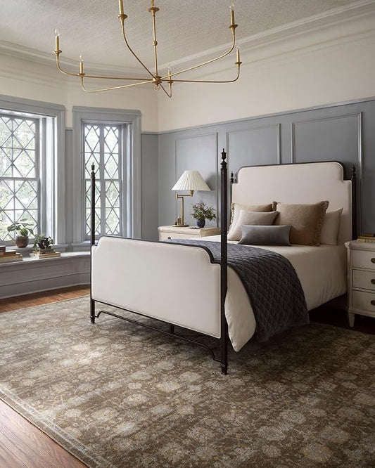 Loloi Magnolia Home by Joanna Gaines Mona Collection MOA-03 BARK/Natural 2'-6" x 8'-0" Runner Rug