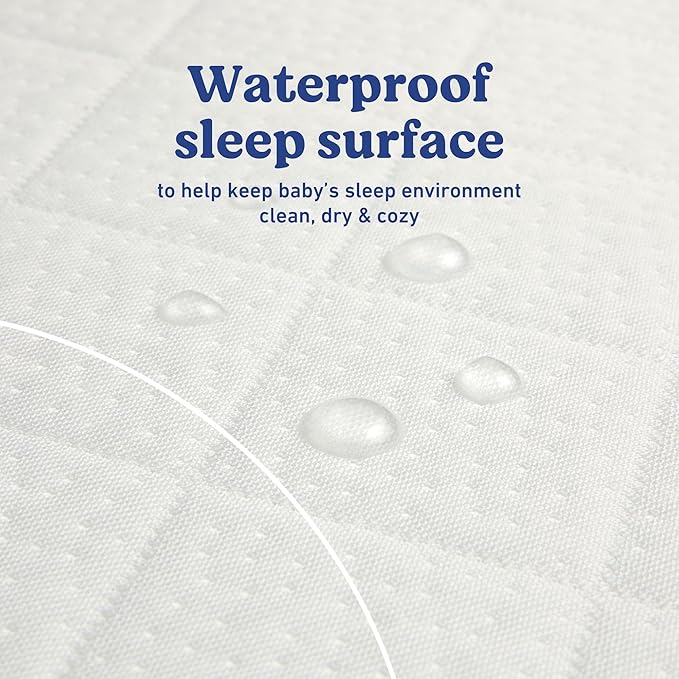 Graco Premium Crib Mattress & Protector Value Bundle (2-Pack) – Includes GREENGUARD Gold Certified Crib & Toddler Mattress, GREENGUARD Gold Certified Waterproof Protector