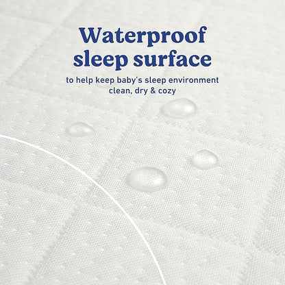 Graco Premium Crib Mattress & Protector Value Bundle (1-Pack) – Includes GREENGUARD Gold Certified Crib & Toddler Mattress, GREENGUARD Gold Certified Waterproof Protector