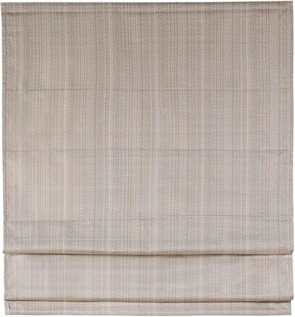 Madison Park Galen Cordless Roman Shade, 29"W x 64"H, Sheen Taupe – Room Darkening, Thermal Insulated, Energy Efficient Window Blind with Subtle Sheen Basketweave Fabric for Privacy