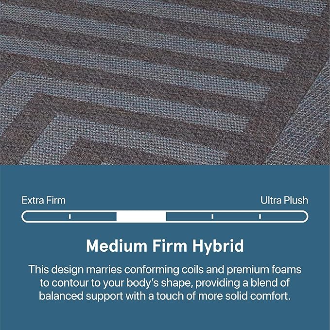 Beautyrest Days End Medium Firm 12" Hybrid Mattress - Twin - Cooling Tech, Supportive Durable Pocketed Coils, Pressure Relief, Motion Separation; 100 Night Sleep Trial and 10 Year Warranty