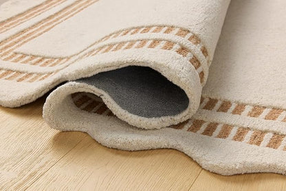 Loloi Chris Loves Julia Scottie Collection SCO-01 Ivory/Rust 2'-6" x 7'-6", .87" Pile Height, Runner Rug