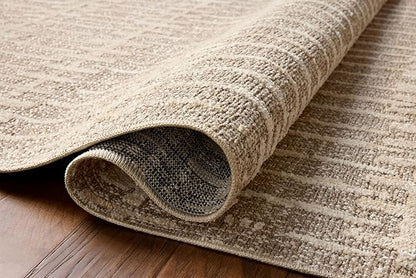 Loloi Amber Lewis Bexley Collection BEX-02 Taupe/Natural 2'-7" x 12'-0" Runner Rug Neutral, Textured, Living, Bedroom, Dining, Carpet