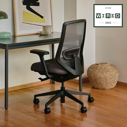 Branch Ergonomic Chair Pro - Mesh Office Chair with 14 Points of Adjustment - Height, Depth & Tilt Adjustable - 5D Armrests - Forward Tilt, Smooth Recline, and Lumbar Support - Boulder