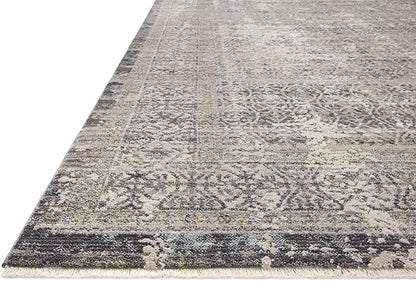Loloi Amber Lewis Alie Collection ALE-04 Sky/Stone 2'-7'' x 10'-0'', .13'' Pile Height, Runner Rug