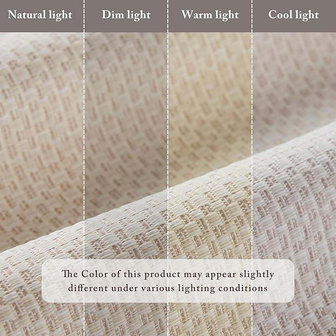 Madison Park Galen Matte Linen Cordless Roman Shades - Fabric Privacy Single Panel Darkening, Energy Efficient, Thermal Insulated Window Blind Treatment, for Home, Living Room Decor, 33" W x 64" H