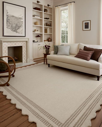 Loloi Chris Loves Julia Scottie Collection SCO-01 Ivory/Grey 2'-6" x 9'-9", .87" Pile Height, Runner Rug