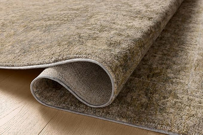 Loloi Magnolia Home by Joanna Gaines Junie Collection JUE-02 Moss/Natural 2'-7" x 10'-0", .38 Pile Height, Runner Rug