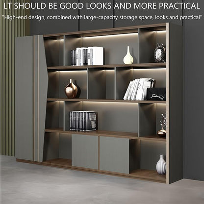 Modern Executive Desk, 118.1 inch L Shaped Desk with Storage, L Shape Corner Desk Drawers and Lockable Storage No Installation Required, Without Desk or Computer Chair (Filing Cabinet)