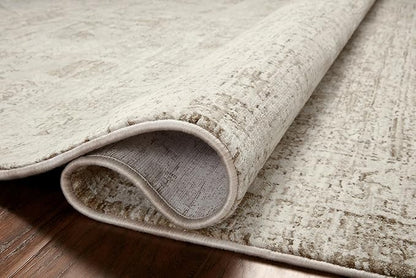 Loloi Amber Lewis Honora Collection HON-01 Ivory/Natural 6'-7" x 9'-2" Area Rug