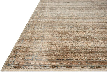 Loloi Amber Lewis Molly Collection MOL-01 Natural/Denim 3'-0" x 5'-0" Low Pile Accent Rug