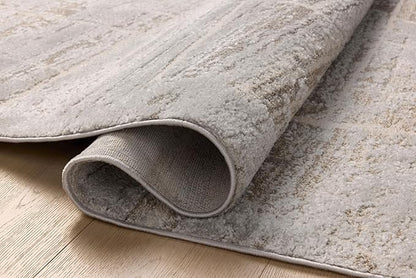Loloi Amber Lewis Monty Collection MOT-07 Natural/Mist 6'-7" x 9'-3", .50" Pile Height, Area Rug