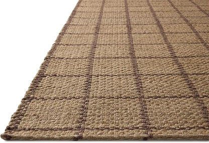 Loloi Chris Loves Julia Fletcher Collection FLE-01 Natural/Brown 2'-3" x 3'-9", .37" Pile Height, Runner Rug