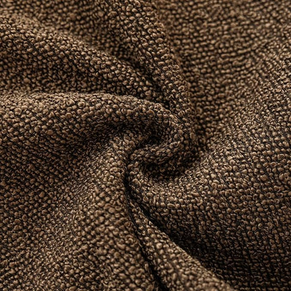 Foindtower Set of 2, Decorative Textured Boucle Throw Pillow Covers Accent Solid Pillow Cases Neutral Soft Couch Cushion Case for Chair Sofa Bedroom Living Room Home Decor 24x24Inch Chocolate