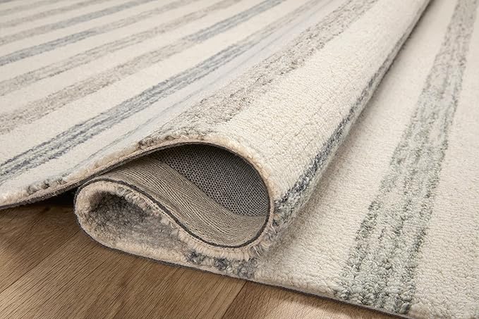 Loloi Chris Loves Julia Chris Collection CHR-05 Ivory/Slate 2'-6'' x 11'-6'', .50" Pile Height, Runner Rug