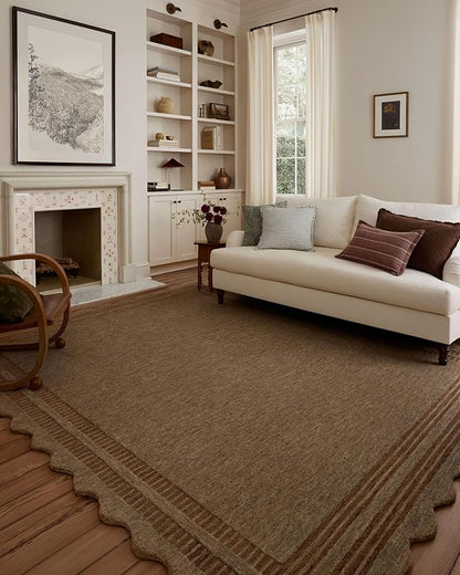 Loloi Chris Loves Julia Scottie Collection SCO-01 Mocha/Clay 2'-0" x 5'-0", .87" Pile Height, Accent Rug