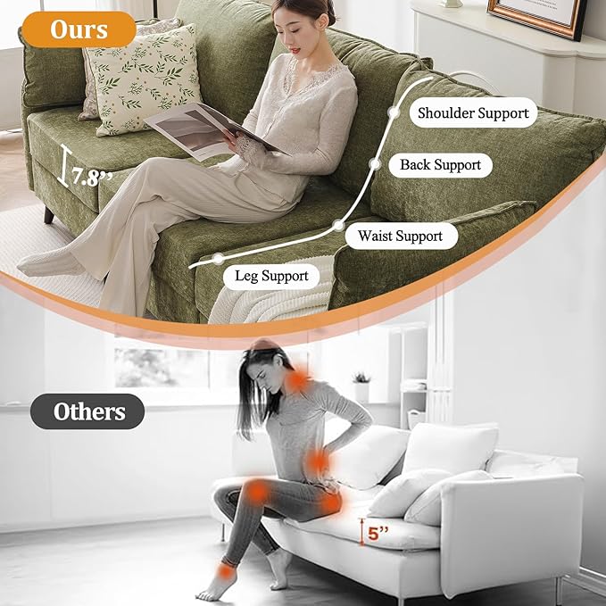 135'' Modular Sectional Sofa with All Seats Storage,Oversized 4-Seater Comfy Cloud Couches with Deep Seat,Big Couch for Living Room,Bedroom,Velet,Green