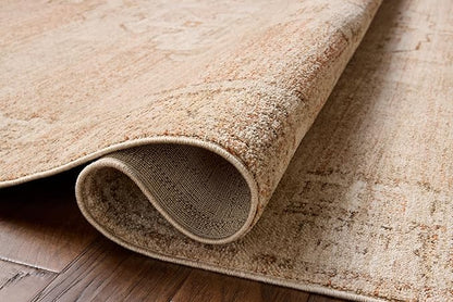 Loloi Chris Loves Julia Palma Collection PLM-02 Spice/Natural 11'-6" x 15'-7" Area Rug Vintage Style Boho Living Room Bedroom Carpet