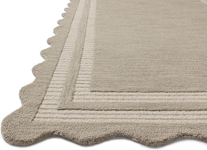 Loloi Chris Loves Julia Scottie Collection SCO-01 Fog/Ivory 2'-6" x 9'-9", .87" Pile Height, Runner Rug