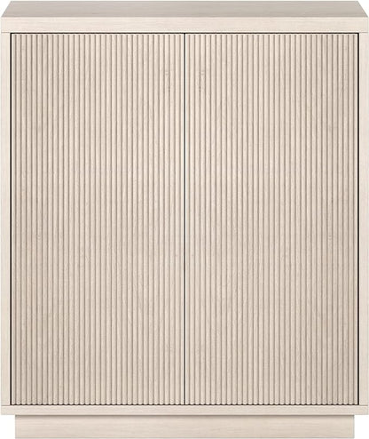 Henn&Hart Alston Accent Cabinet, 28" Wide, Alder White
