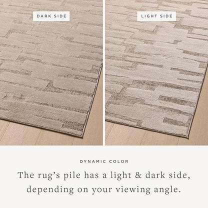 Loloi Amber Lewis Monty Collection MOT-04 Taupe/Beige 2'-7" x 8'-0", .50" Pile Height, Runner Rug