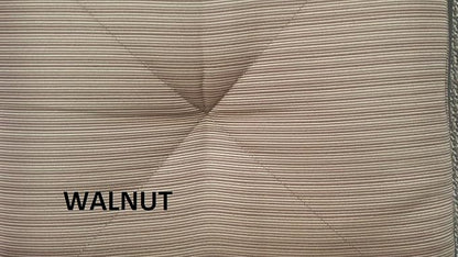 Elizabeth Outdoor Patio 4 Swivel Rocker Club Chairs Cast Aluminum Dark Bronze, Walnut Cushions