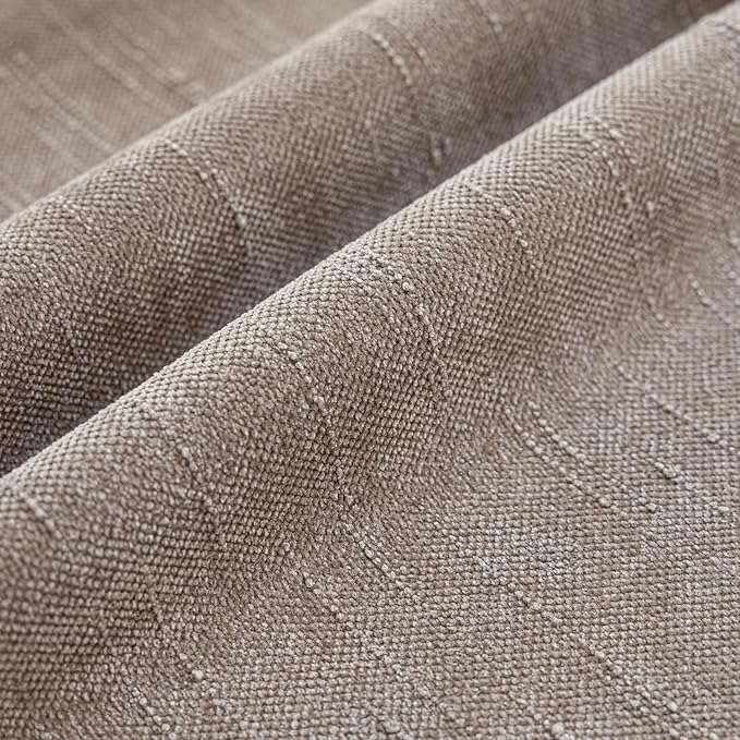 Foindtower Set of 2 Soft Textured Chenille Throw Decorative Pillow Covers Square Accent Solid Cushion Cover Cozy Neutral Farmhouse Pillow Case for Couch Sofa Bedroom Living Room 20x20 Inch,Light Taupe