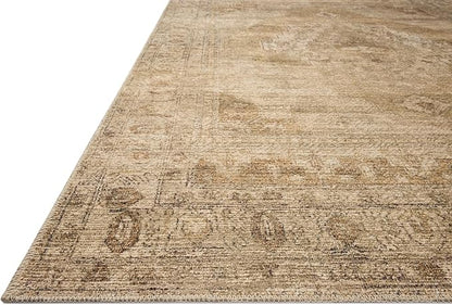 Loloi Amber Lewis Cambria Collection CBR-03 Taupe/Antique Bronze 2'-0" x 5'-0" Accent Rug Jute, Neutral, Vintage Style, Antique Tone, Living, Bedroom, Dining, Carpet