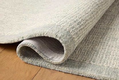 Loloi Magnolia Home by Joanna Gaines Henley Collection HNY-01 Ivory/Spa 2'-6" x 9'-6" Runner Rug