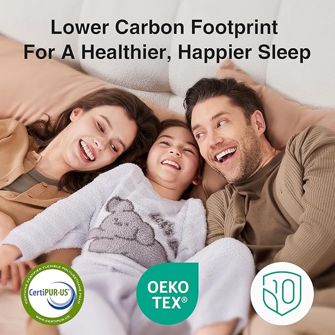 Novilla 6 Inch Queen Size Mattress, Bonnell Spring Mattresses for Spine Support, Queen Bed Mattress with Cooling Adaptive Foam- Medium Feel Certipur-Us Certified (Ideal for Youth/Guest Rooms)