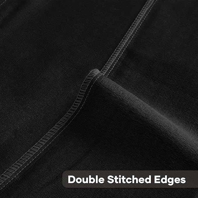 FUTEI Black Decorative Throw Pillow Covers 18x18 Inch Set of 2,Soft Cozy Wheat Ear Striped Patterns Cushion Cases,Modern Home Decor for Couch Bed Living Room