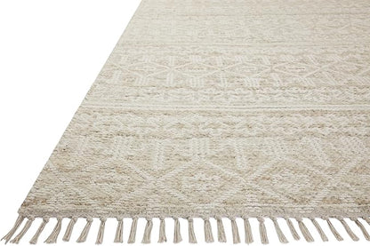 Loloi Angela Rose Rivers Collection RIV-03 Sand/Ivory 7'-9" x 9'-9" Reversible Area Rug