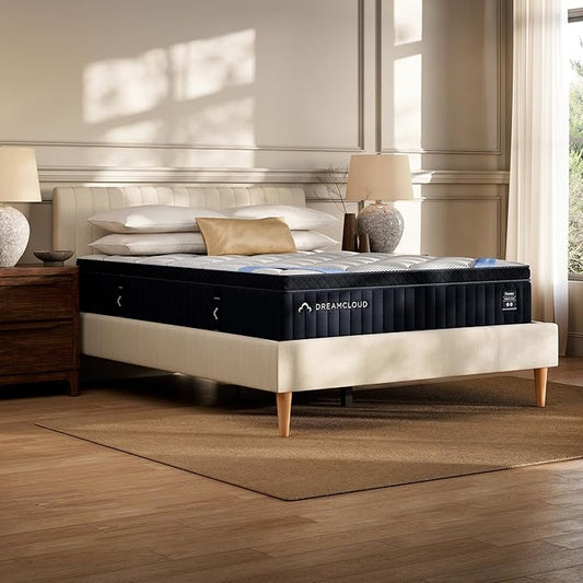 DreamCloud Premier 13" King Mattress - Memory Foam (New Version) - 365 Night Trial - Fiberglass Free - Forever Warranty - Mattress in a Box - CertiPUR-US® Certified