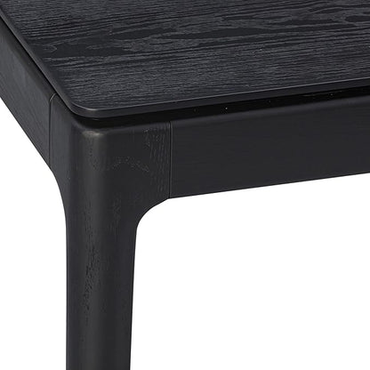 NTC Mingle 71 Inch Modern Design, Rectangular Dinner Table for Dining Room, Living Room Furniture, Effortless Assembly, Burnt Black