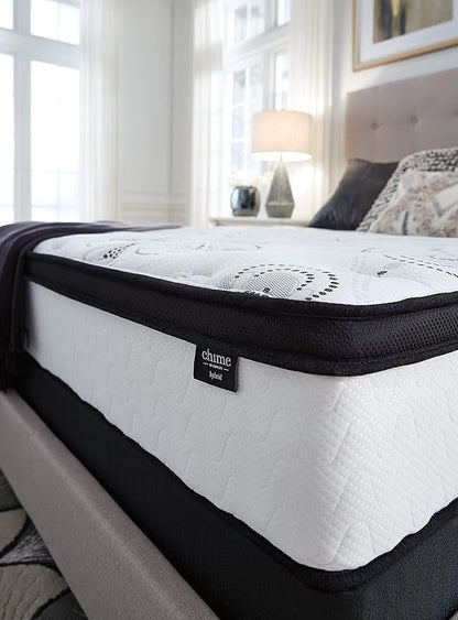 Signature Design by Ashley Chime Hybrid Queen 12" Mattress with Gel Memory Foam, Medium Firm, Pressure Relief, Fiberglass Free Mattress in a Box