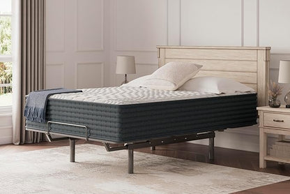 Signature Design by Ashley Hybrid 1300 13 Inch Plush Gel Memory Foam Mattress with Edge Support for Pressure Relief, Queen, Fiberglass Free, Mattress in A Box