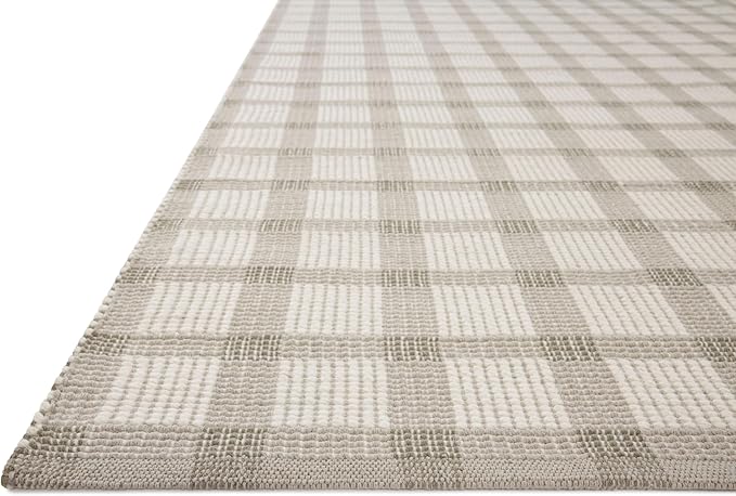 Loloi Magnolia Home by Joanna Gaines Ryder Collection RYD-02 Stone/Ivory 2'-3" x 3'-9" Accent Rug