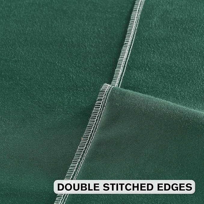 FUTEI Christmas Dark Green Velvet Throw Pillow Covers 24x24 Inch Set of 2,Soft Embossed Leaf-Relief Textured European Cushion Cases,Natural Home Decor for Couch Living Room